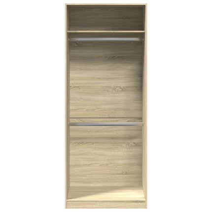 Armadio Rovere Sonoma 80x50x200 cm in Legno Multistrato
