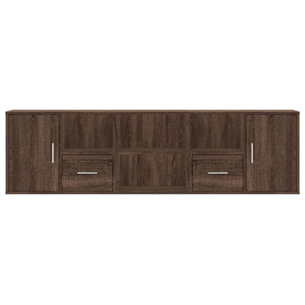 Mobile Angolare Rovere Marrone 160x40x45 cm in Truciolato