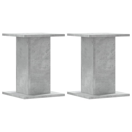 Supporti per Piante 2 pz Grigio Cemento 30x30x50 cm Truciolato