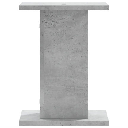 Supporti per Piante 2 pz Grigio Cemento 30x30x50 cm Truciolato