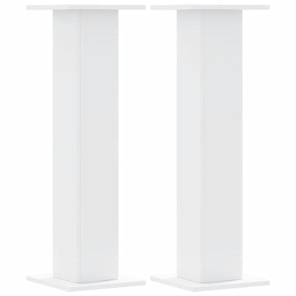 Supporti per Piante 2 pz Bianchi 30x30x95 cm Legno Multistrato