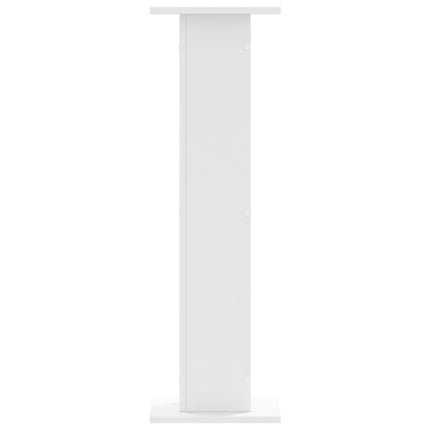 Supporti per Piante 2 pz Bianchi 30x30x95 cm Legno Multistrato