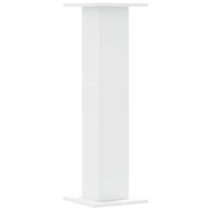 Supporti per Piante 2 pz Bianchi 30x30x95 cm Legno Multistrato