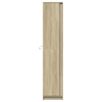 Credenza con LED Rovere Sonoma 41,5x32,5x200 cm in Truciolato