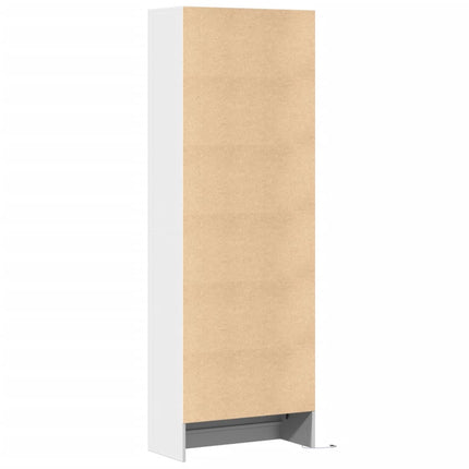 Credenza con LED Bianca 69x32,5x200 cm in Truciolato