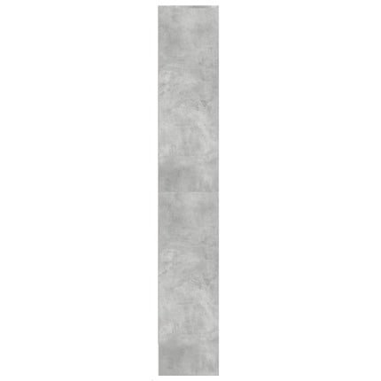 Credenza con LED Grigio Cemento 69x32,5x200 cm in Truciolato