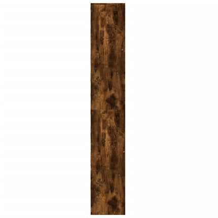 Credenza con LED Rovere Fumo 69x32,5x200 cm in Truciolato