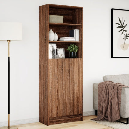 Credenza con LED Rovere Marrone 69x32,5x200 cm in Truciolato
