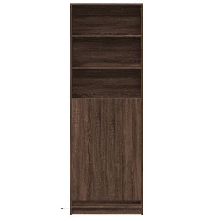 Credenza con LED Rovere Marrone 69x32,5x200 cm in Truciolato