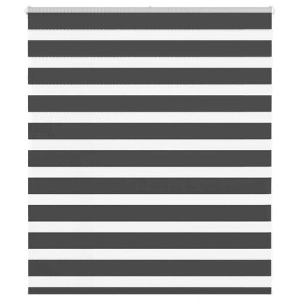Tenda a Rullo Zebra Nero Larghezza Tessuto 120,9 cm Poliestere