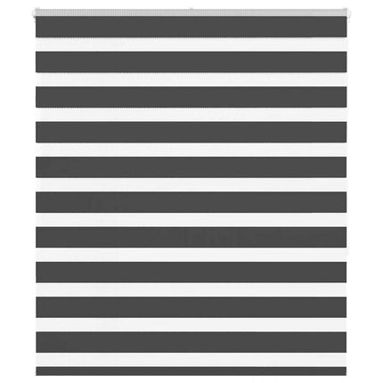 Tenda a Rullo Zebra Nero Larghezza Tessuto 120,9 cm Poliestere
