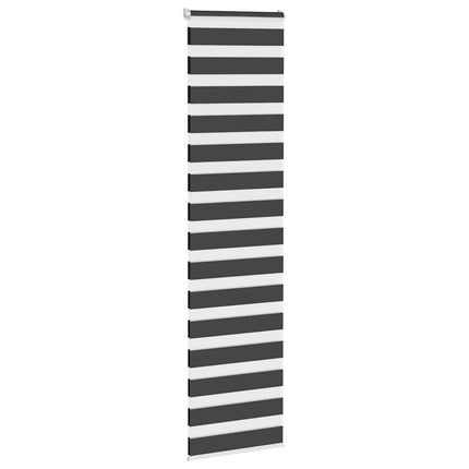 Tenda a Rullo Zebra Nero Larghezza Tessuto 60,9 cm Poliestere