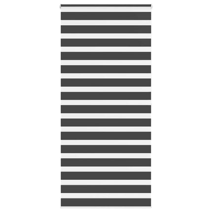 Tenda a Rullo Zebra Nero Larghezza Tessuto 90,9 cm Poliestere