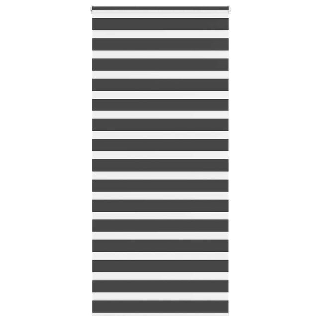 Tenda a Rullo Zebra Nero Larghezza Tessuto 95,9 cm Poliestere