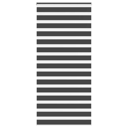 Tenda a Rullo Zebra Nero Larghezza Tessuto 100,9 cm Poliestere