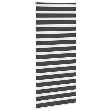 Tenda a Rullo Zebra Nero Larghezza Tessuto 100,9 cm Poliestere