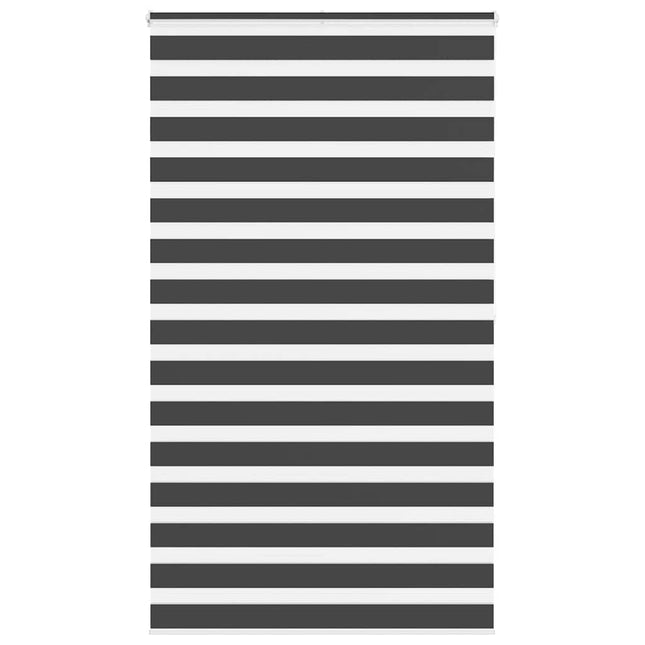 Tenda a Rullo Zebra Nero Larghezza Tessuto 125,9 cm Poliestere
