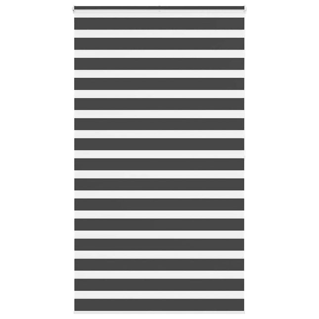 Tenda a Rullo Zebra Nero Larghezza Tessuto 130,9 cm Poliestere