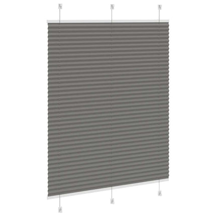Tenda Plissettata Antracite 110x150cm Larghezza Tessuto 109,4cm