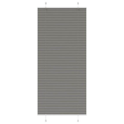 Tenda Plissettata Antracite 85x200 cm Larghezza Tessuto 84,4 cm
