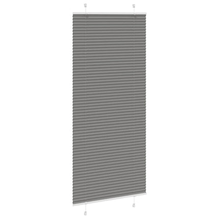 Tenda Plissettata Antracite 85x200 cm Larghezza Tessuto 84,4 cm