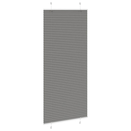 Tenda Plissettata Antracite 85x200 cm Larghezza Tessuto 84,4 cm