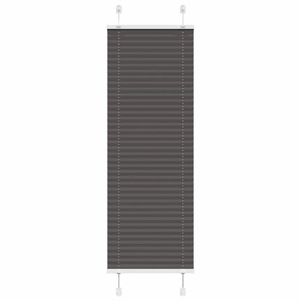 Tenda Plissettata Nera 50x100 cm Larghezza Tessuto 49,4 cm