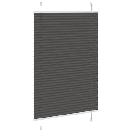 Tenda Plissettata Nera 90x150 cm Larghezza Tessuto 89,4 cm