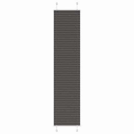 Tenda Plissettata Nera 45x200 cm Larghezza Tessuto 44,4 cm