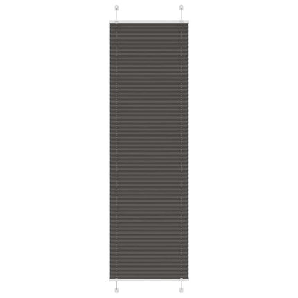 Tenda Plissettata Nera 65x200 cm Larghezza Tessuto 64,4 cm