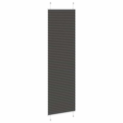 Tenda Plissettata Nera 65x200 cm Larghezza Tessuto 64,4 cm