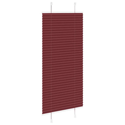 Tenda Plissettata Rosso Bordeaux 65x100 cm Larghezza Tessuto
