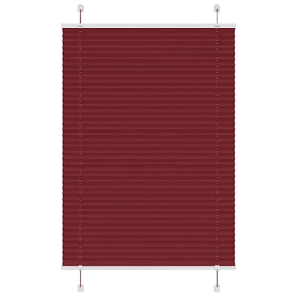 Tenda Plissettata Rosso Bordeaux 95x100 cm Larghezza Tessuto