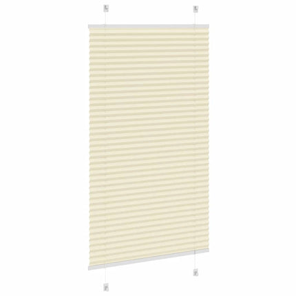 Tenda Plissettata Crema 75x100 cm Larghezza Tessuto 74,4 cm