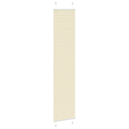 Tenda Plissettata Crema 45x200 cm Larghezza Tessuto 44,4 cm