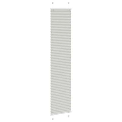 Tenda Plissettata Grigio Chiaro 45x200 cm Larghezza Tessuto