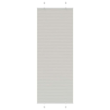 Tenda Plissettata Grigio Chiaro 75x200 cm Larghezza Tessuto