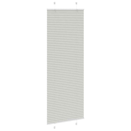Tenda Plissettata Grigio Chiaro 75x200 cm Larghezza Tessuto