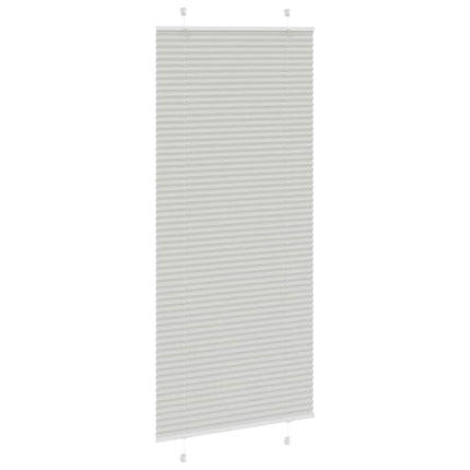 Tenda Plissettata Grigio Chiaro 85x200 cm Larghezza Tessuto