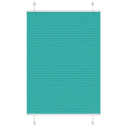 Tenda Plissettata Verde petrolio 85x100 cm Larghezza Tessuto