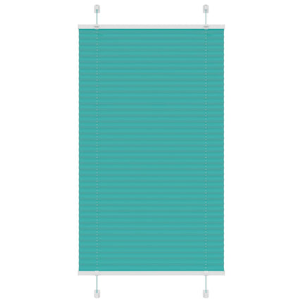 Tenda Plissettata Verde petrolio 80x150 cm Larghezza Tessuto