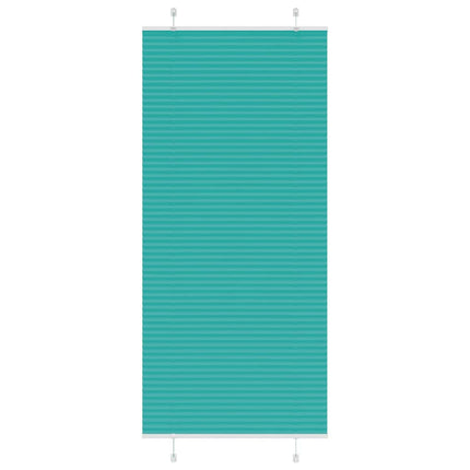 Tenda Plissettata Verde petrolio 100x200 cm Larghezza Tessuto