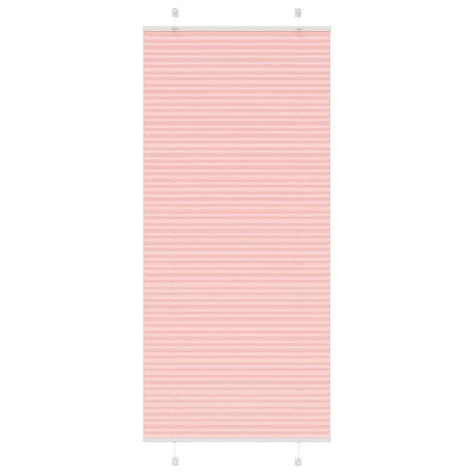 Tenda Plissettata Rosa 85x200 cm Larghezza Tessuto 84,4 cm