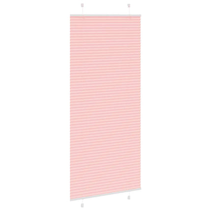 Tenda Plissettata Rosa 85x200 cm Larghezza Tessuto 84,4 cm