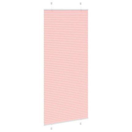 Tenda Plissettata Rosa 95x200 cm Larghezza Tessuto 94,4 cm