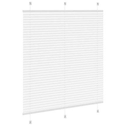 Tenda Plissettata Bianca 115x150 cm Larghezza Tessuto 114,4 cm