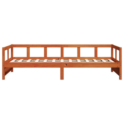 Dormeuse senza Materasso Marrone Cera 90x200 cm Legno di Pino