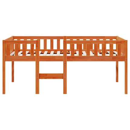 Letto Bambini senza Materasso Marrone Cera 90x190 cm Legno Pino