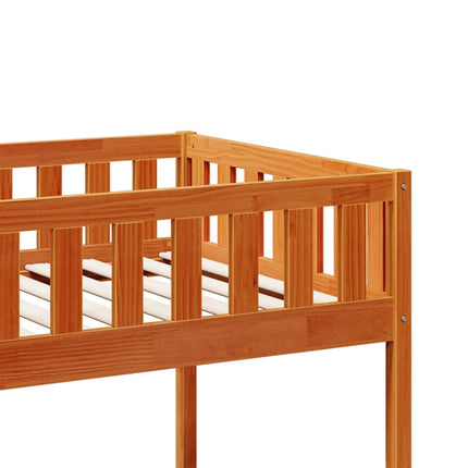Letto Bambini senza Materasso Marrone Cera 90x190 cm Legno Pino
