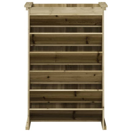 Fioriera per Erbe 6 Ripiani 69x40x101,5cm Legno Impregnato Pino